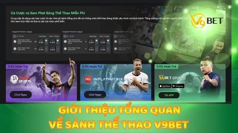 Giới thiệu tổng quan về sảnh thể thao V9BET